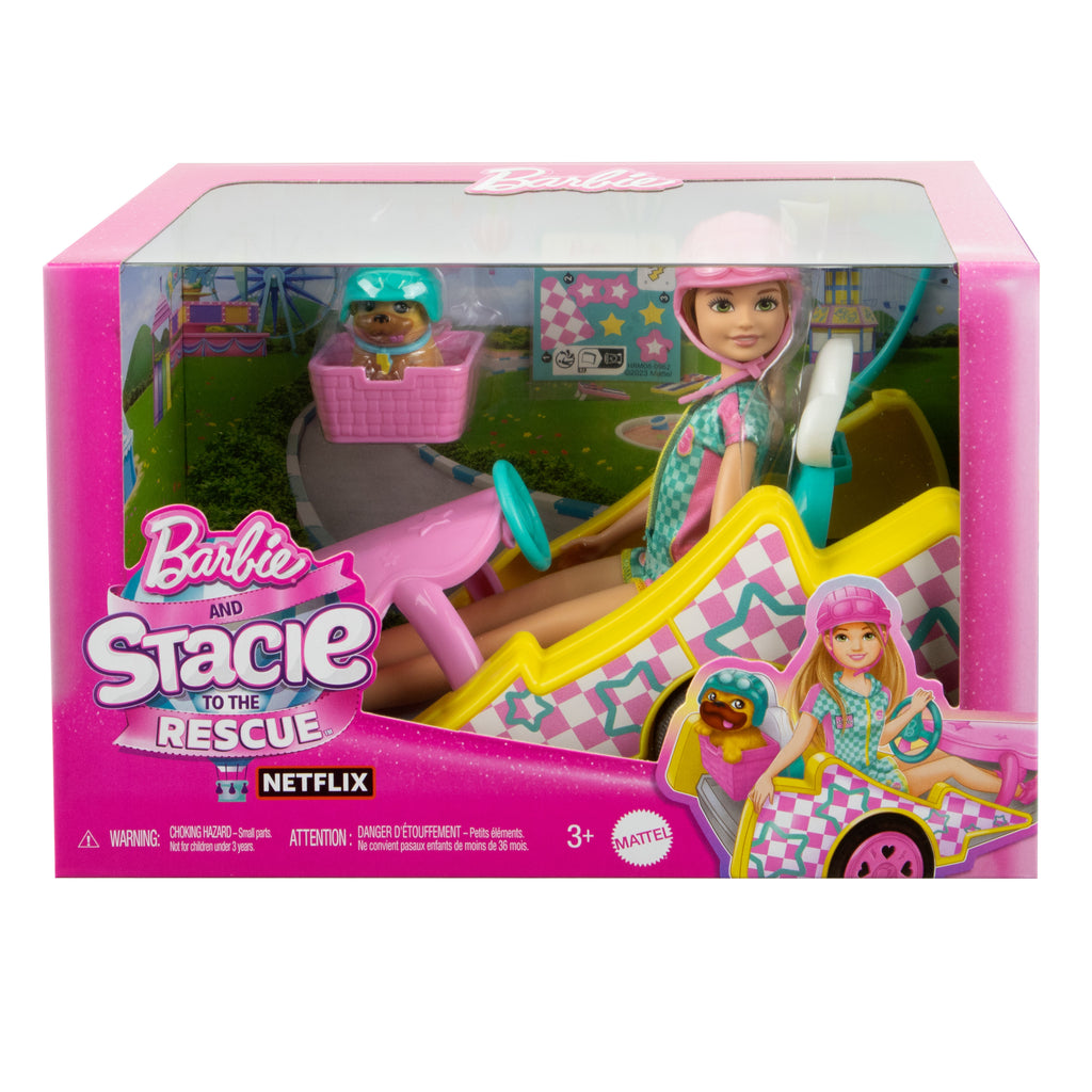 Barbie Stacie ve Go-Kart Arabası Oyun Seti
