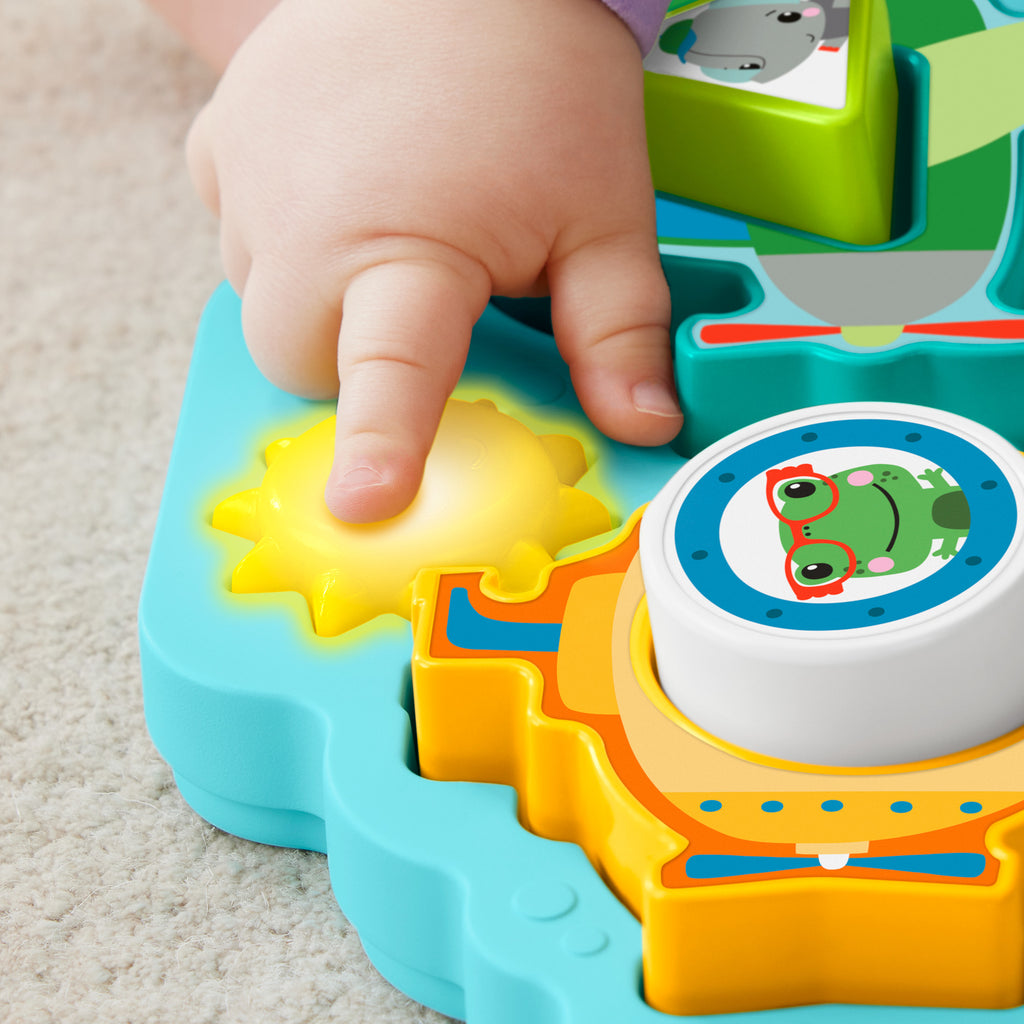 Fisher-Price Şekiller ve Sesler Araç Bulmacası, müzikli ve ışıklı bulmaca ve şekil sıralama oyuncağı