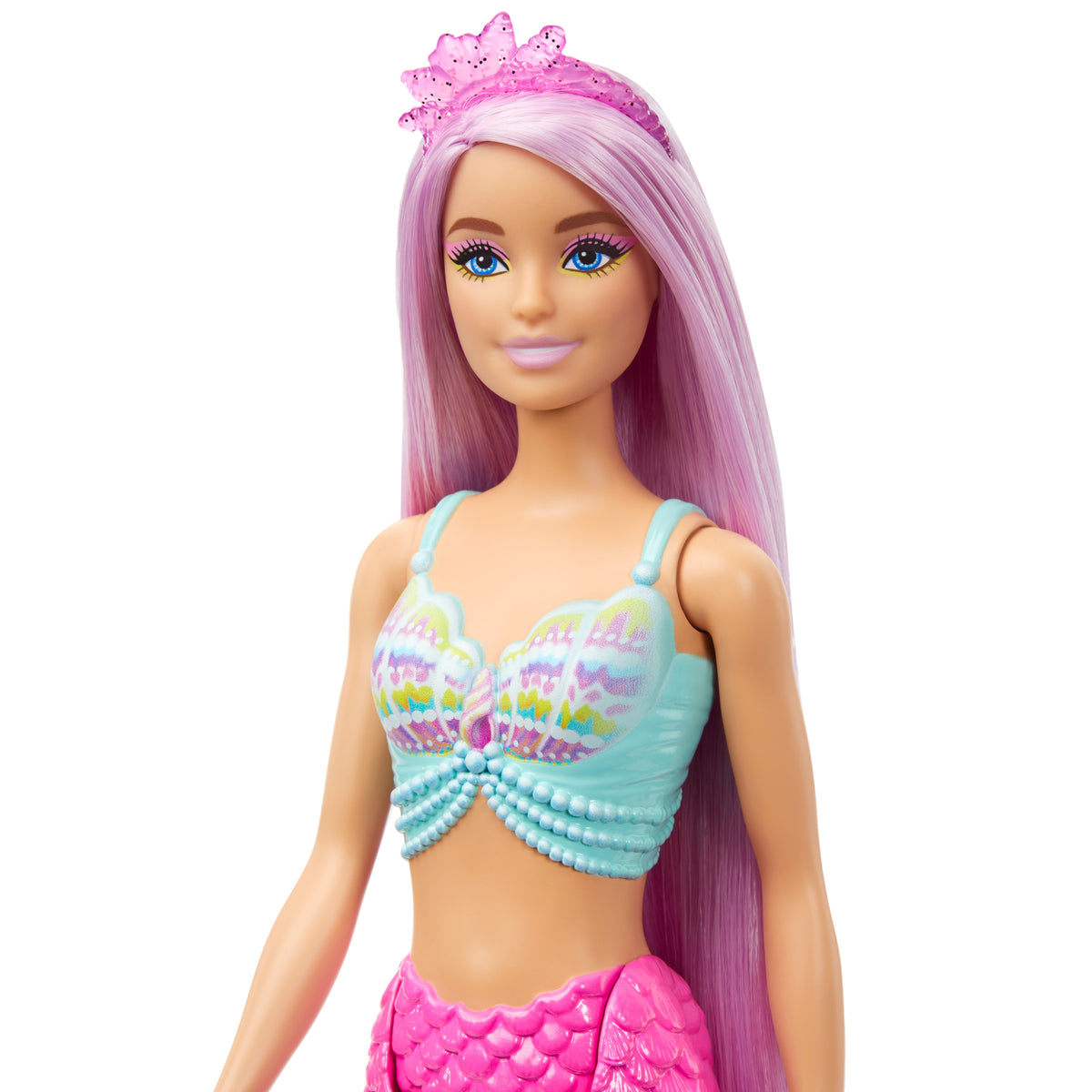 17 cm uzunluğunda renkli saçlı deniz kızı Barbie ile saç şekillendirme oyunlarına uygun aksesuarlar