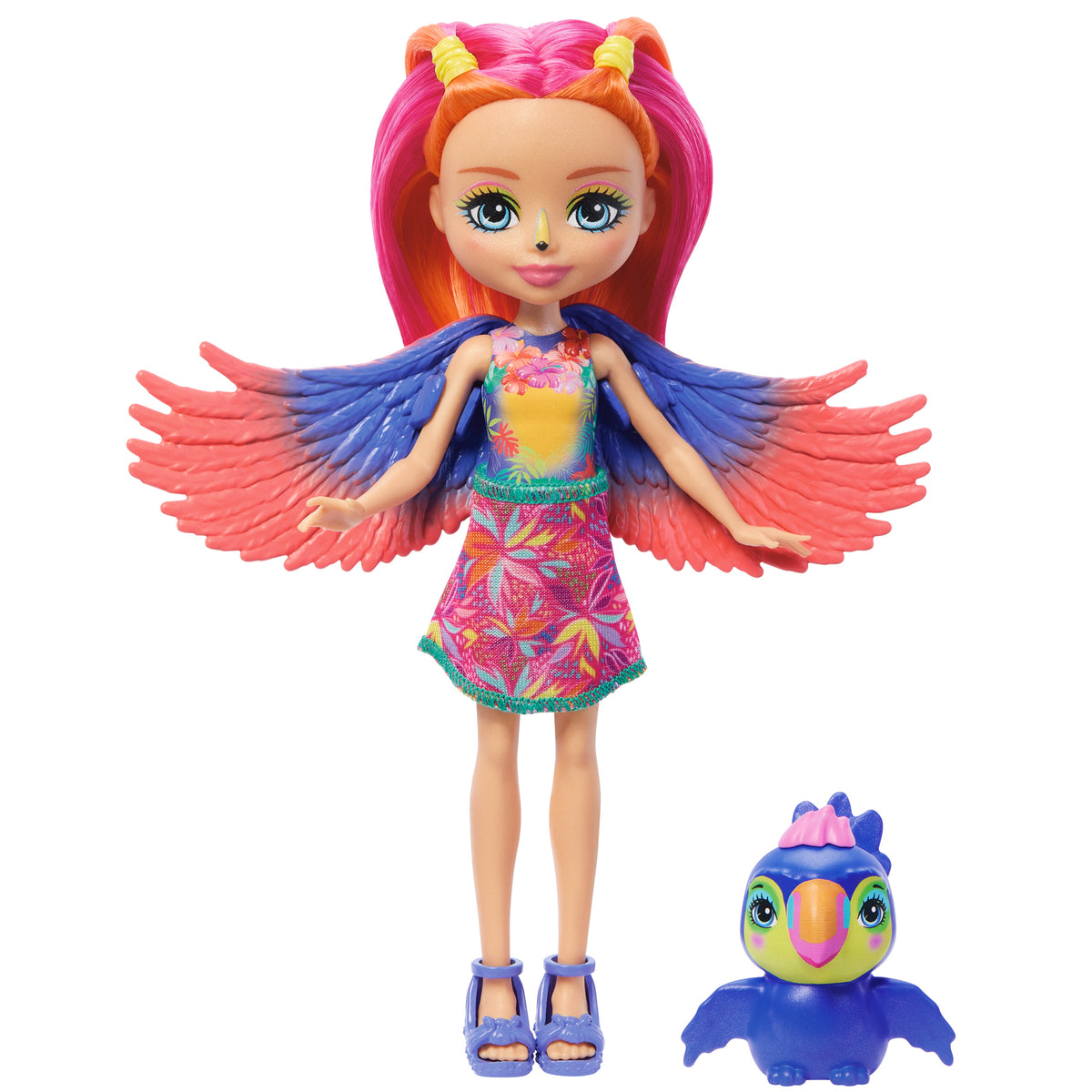 Enchantimals Gün Işığı Plajı™ Tukan Trippi™ bebek ve hayvan figürü