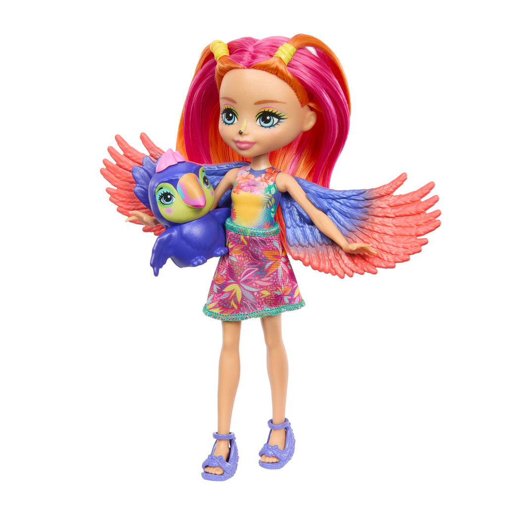 Enchantimals Gün Işığı Plajı™ Tukan Trippi™ bebek ve hayvan figürü