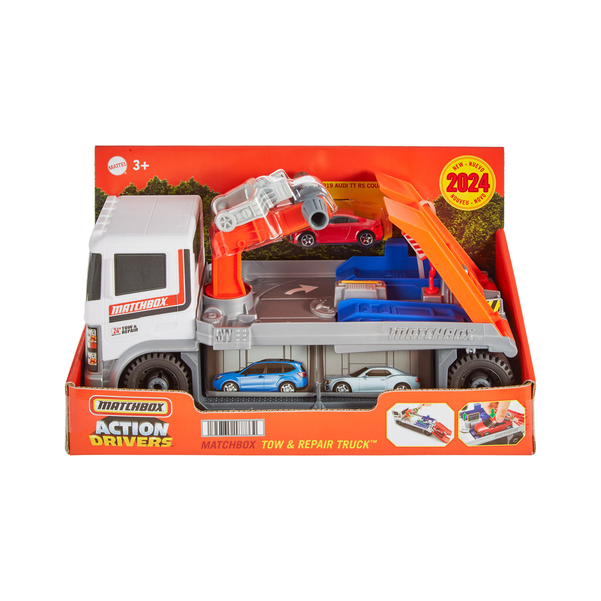 Matchbox Aksiyon Sürücüleri Çekici ve Tamir Kamyonu ile 1:64 ölçekli araba