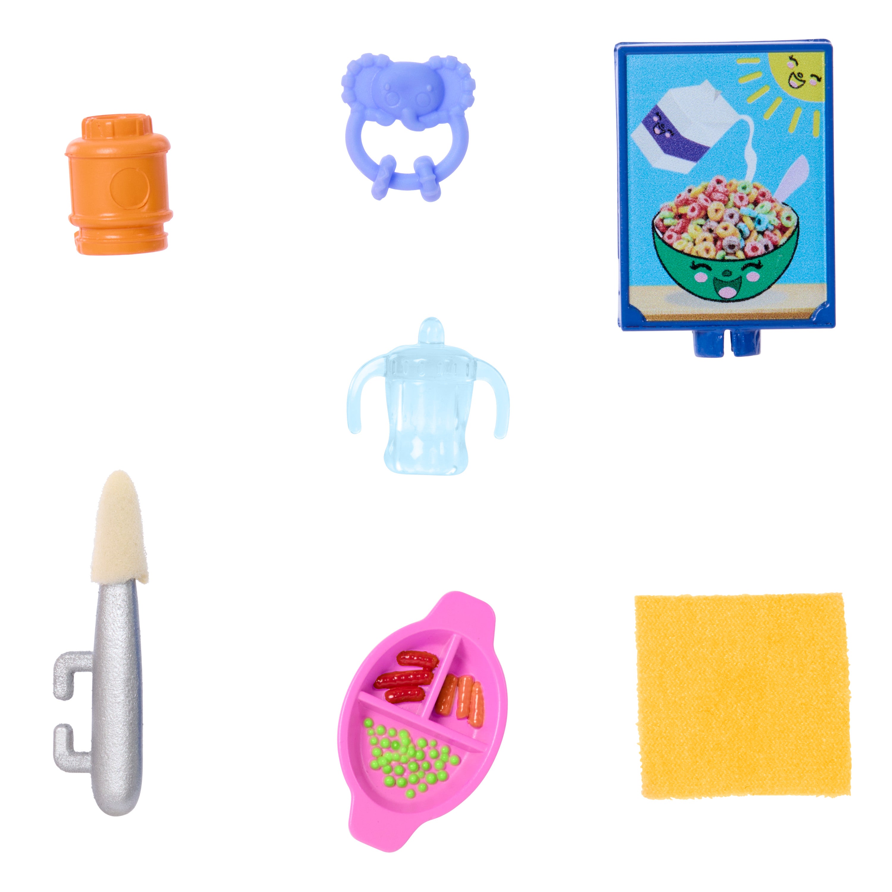 Barbie Skipper Bebek Bakıcısı Oyun Seti - Mama Sandalyeli 10 Parça