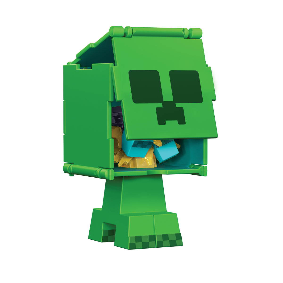 Minecraft Dönüşen Figürler Koleksiyonu, dinamik oyun için 2'si 1 arada, 9 cm'lik figürler (karakterler farklılık gösterebilir)