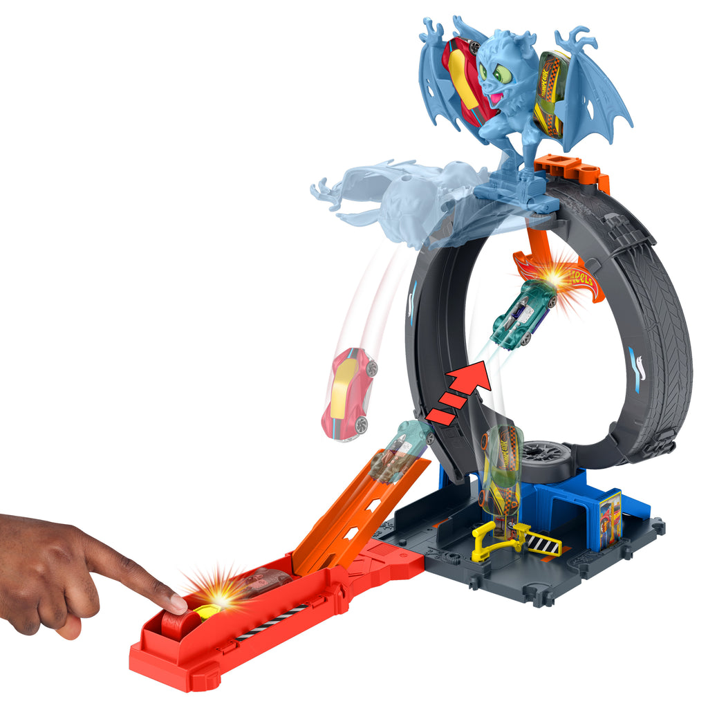 Hot Wheels® Bat Döngü Saldırı Oyun Seti ve 1:64 Ölçekli Oyuncak Araba