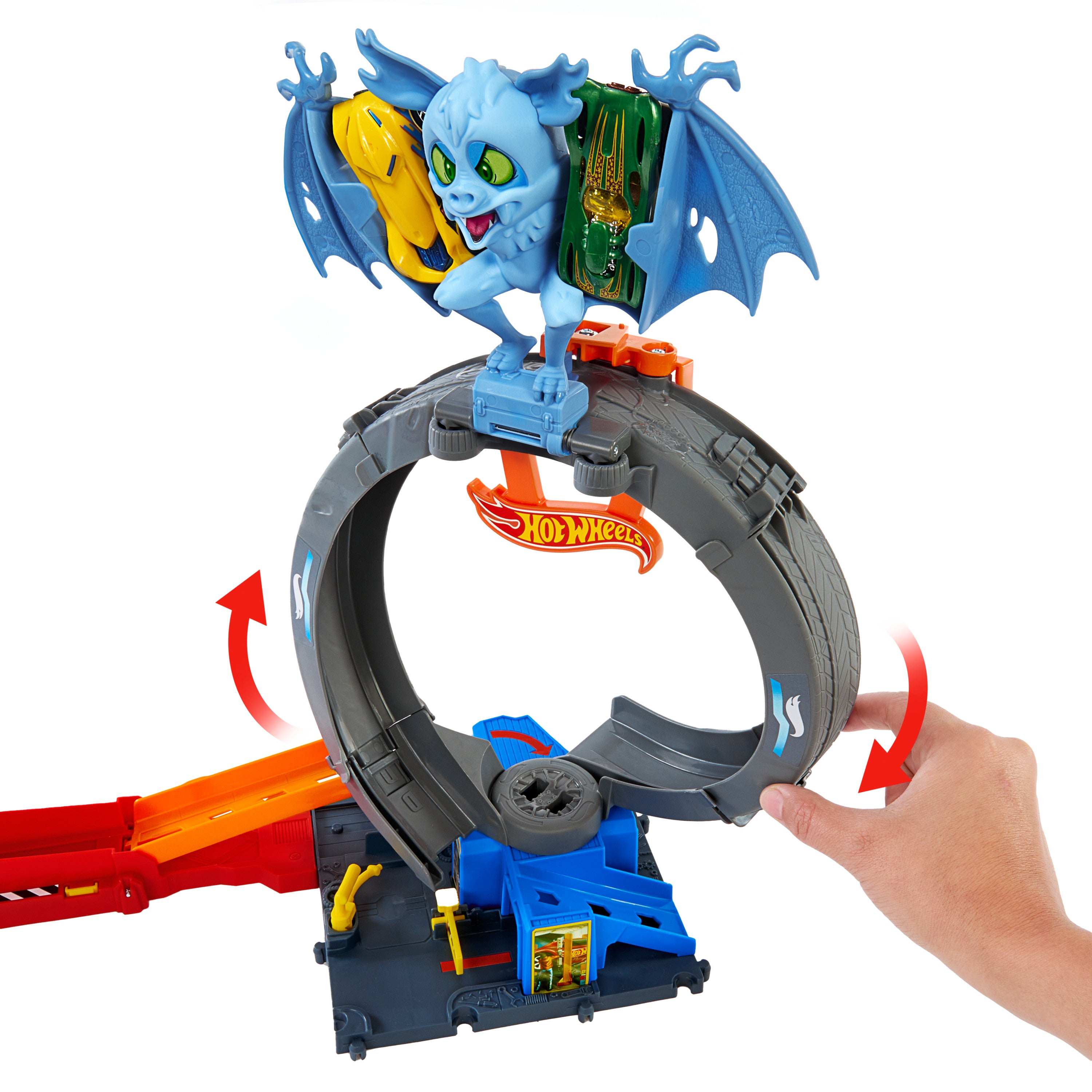 Hot Wheels® Bat Döngü Saldırı Oyun Seti ve 1:64 Ölçekli Oyuncak Araba