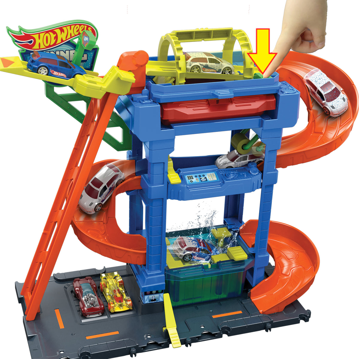 Hot Wheels Oto Yıkama Oyun Seti - 1:64 Ölçekli Renk Değiştiren Araba Dahil