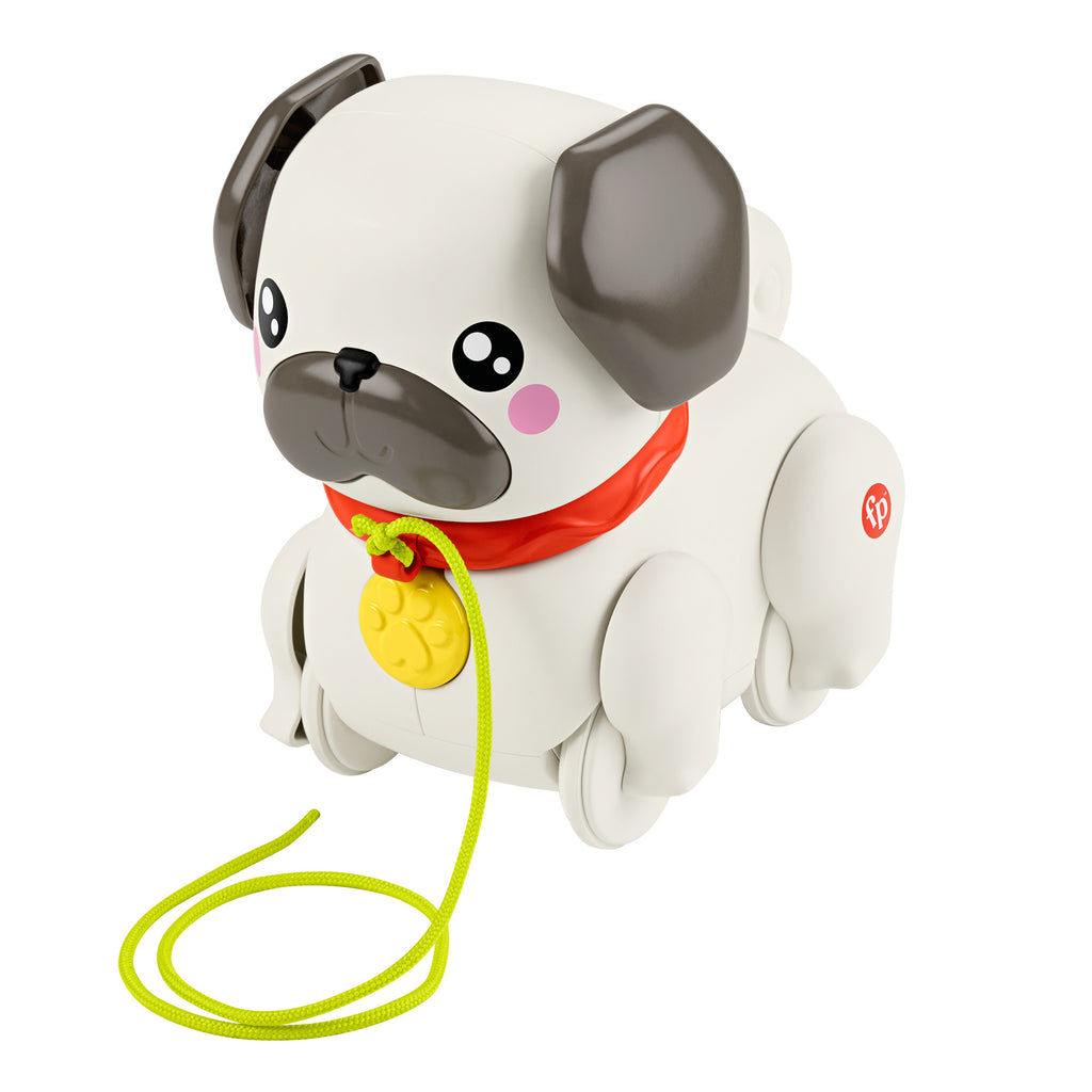 Sesli ve hareketli Fisher-Price FP Pets Yürüyüş Arkadaşı Köpekçik çekçekli bebek oyuncağı