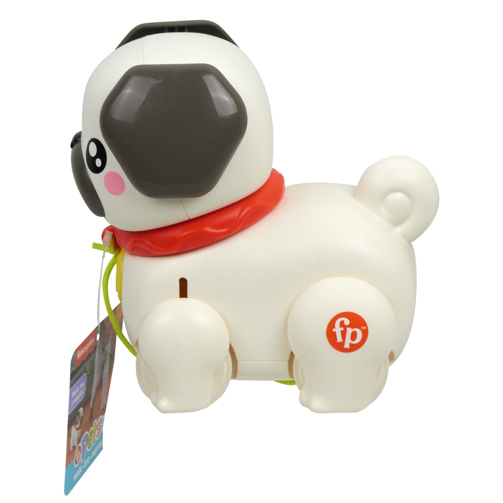 Sesli ve hareketli Fisher-Price FP Pets Yürüyüş Arkadaşı Köpekçik çekçekli bebek oyuncağı
