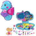 Polly Pocket Babam ve Ben denizatı çanta, 2 mikro bebek, evcil hayvanlar ve 13 aksesuar, 2'si 1 arada çanta ve oyuncak ile Shani