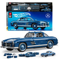 Koleksiyoncular için MEGA Hot Wheels Mercedes-Benz 300 SL yarış arabası yapı oyuncağı (1500 parça)