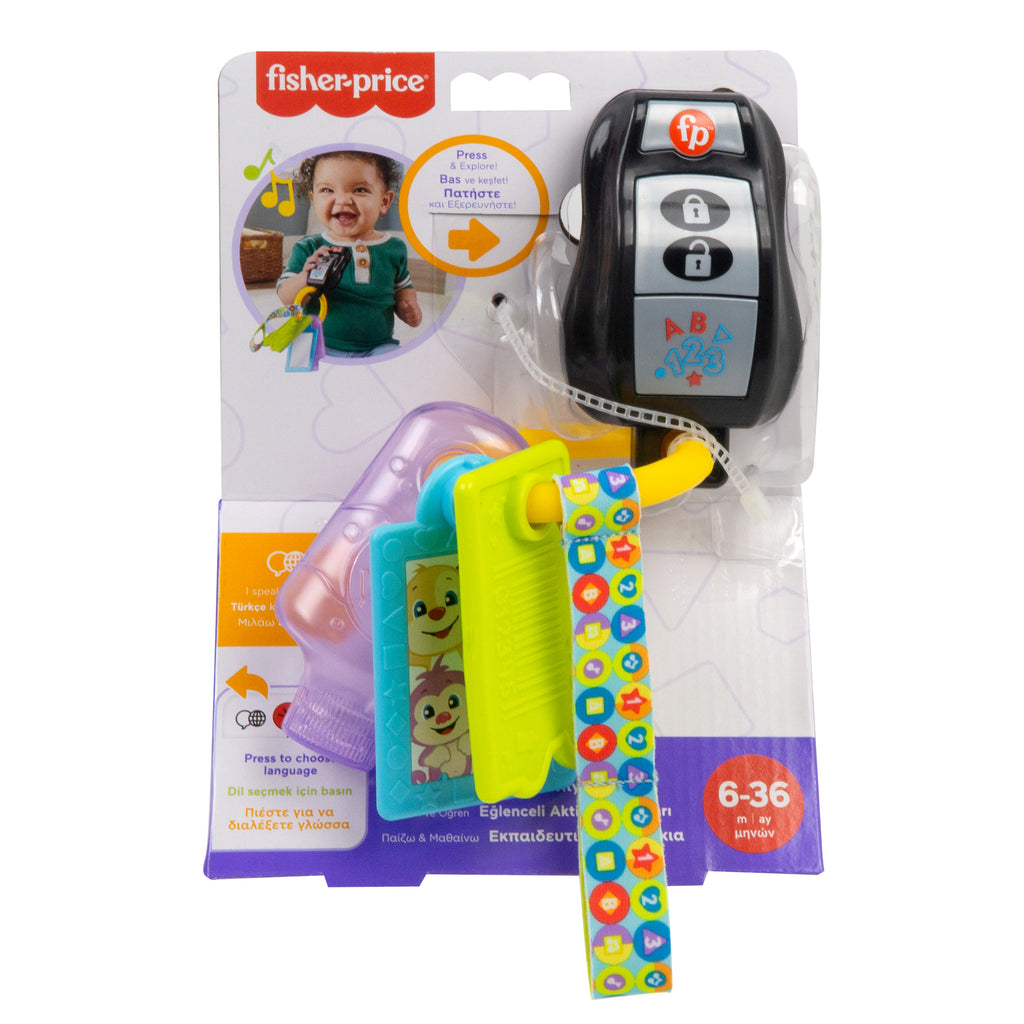 Birden fazla dil desteğine sahip müzikli eğitici Fisher-Price® Eğlen ve Öğren® Eğlenceli Aktivite Anahtarı