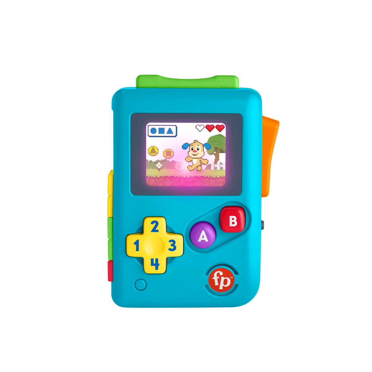 Türkçe dil desteğiyle bebekler ve yürüme çağındaki çocuklar için Fisher-Price® Eğlen ve Öğren® Köpekçiğin Oyun Macerası oyun konsolu oyuncağı
