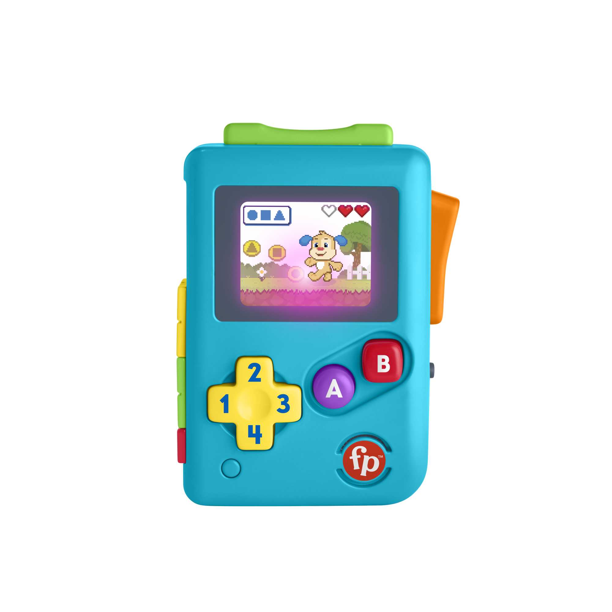 Türkçe dil desteğiyle bebekler ve yürüme çağındaki çocuklar için Fisher-Price® Eğlen ve Öğren® Köpekçiğin Oyun Macerası oyun konsolu oyuncağı