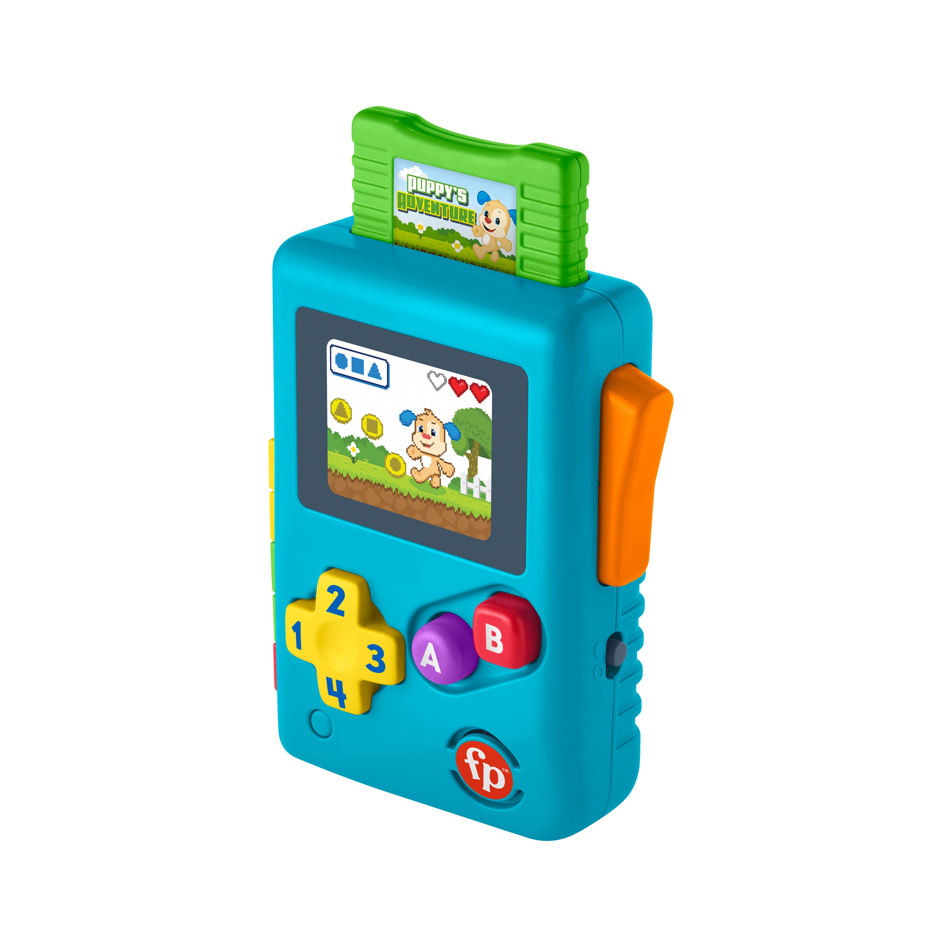 Türkçe dil desteğiyle bebekler ve yürüme çağındaki çocuklar için Fisher-Price® Eğlen ve Öğren® Köpekçiğin Oyun Macerası oyun konsolu oyuncağı