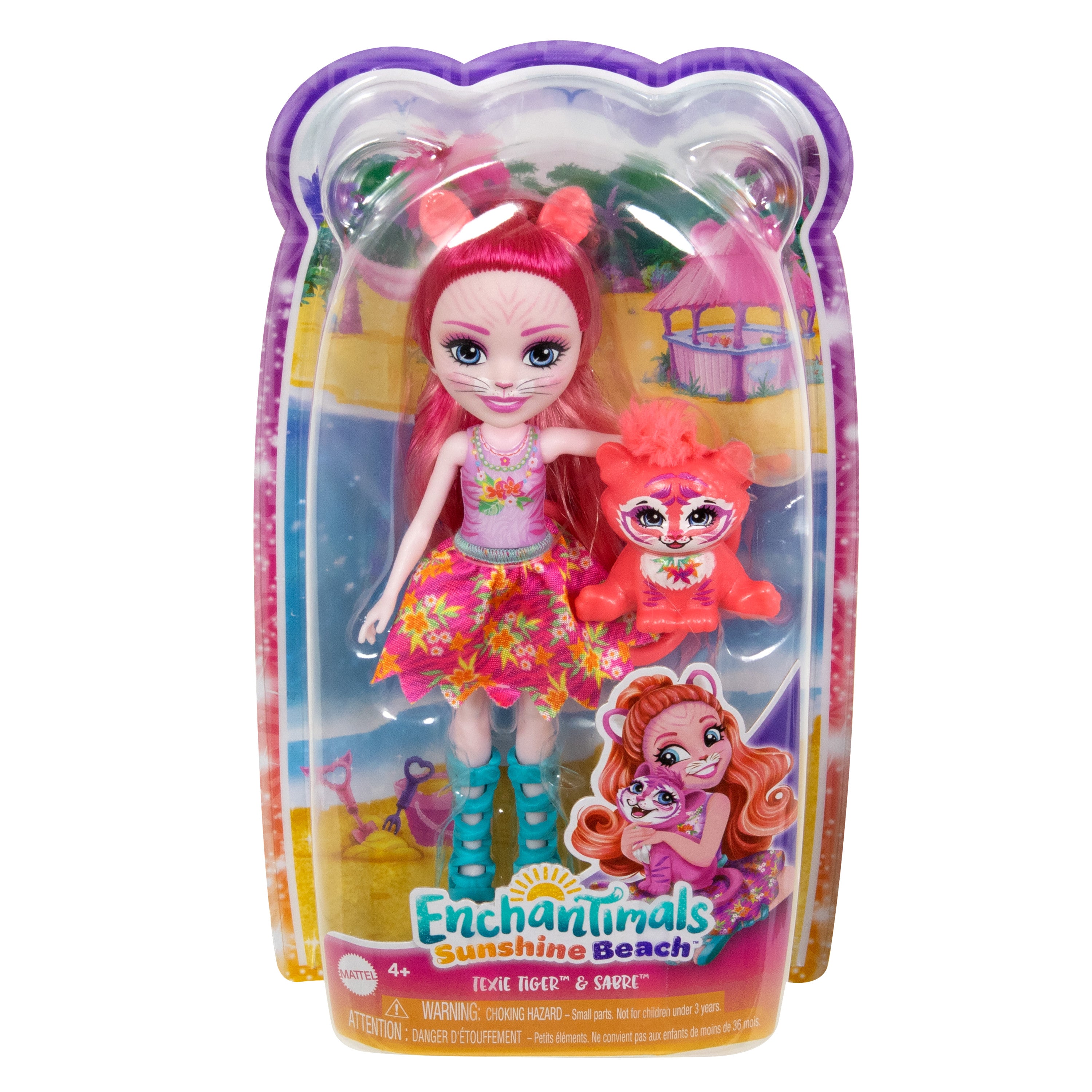 Enchantimals Sunshine Beach Texie Tiger Bebek ve Evcil Hayvanı