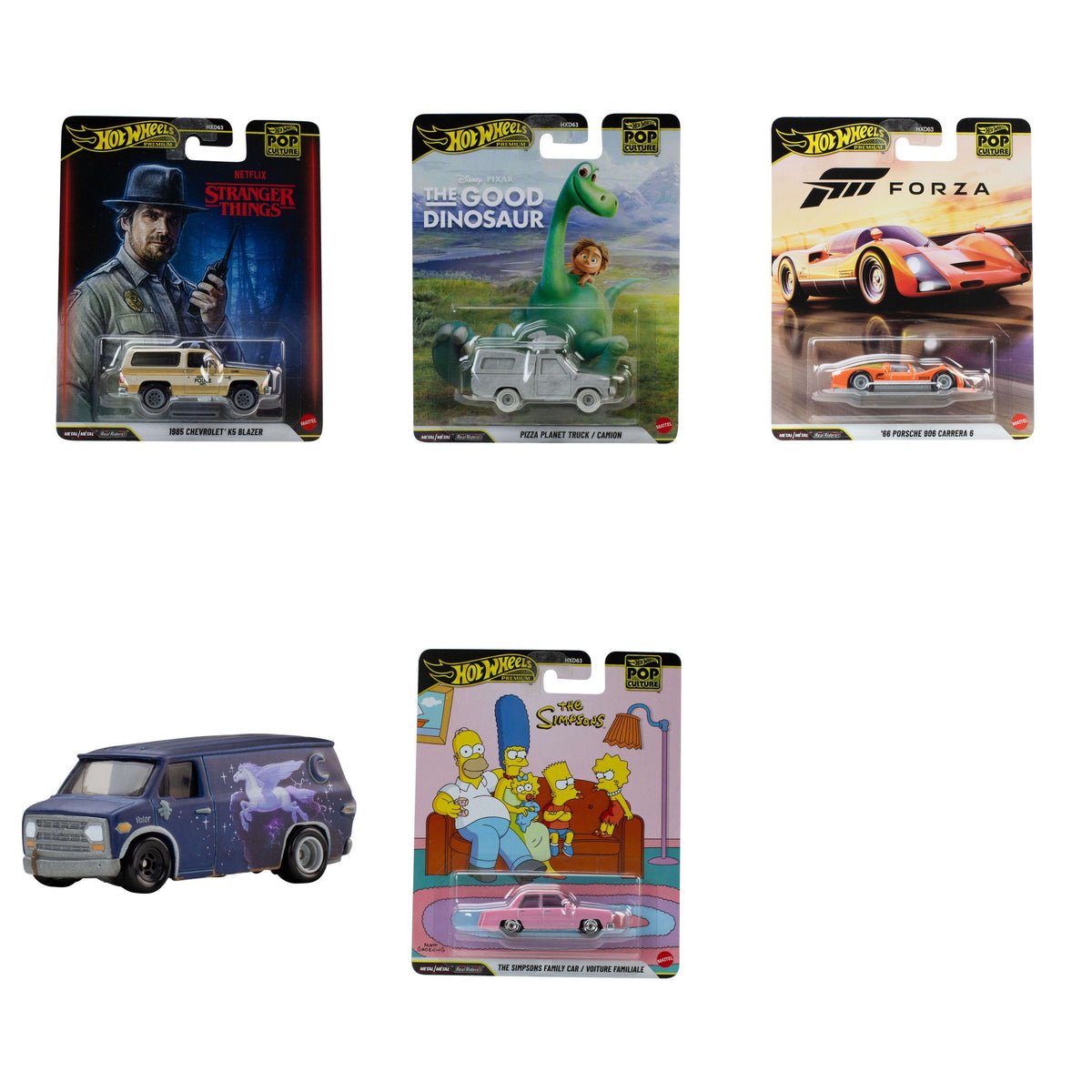 Hot Wheels Premium Pop Culture 1:64 Model Araba 5'li Set