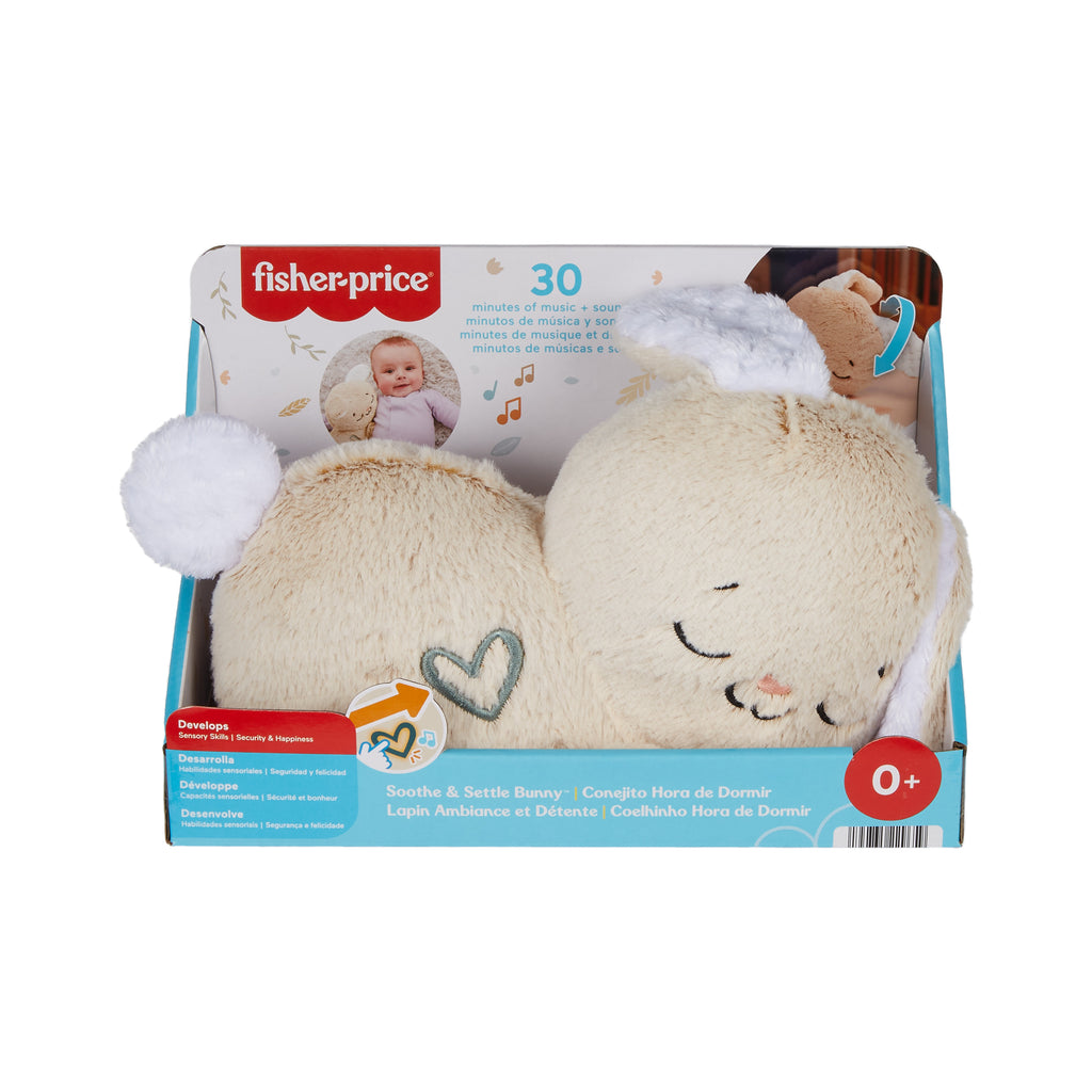 Fisher-Price Uyku Arkadaşım Tavşancık pelüş bebek oyuncağı ve kişiselleştirilebilir hareketli ses makinesi