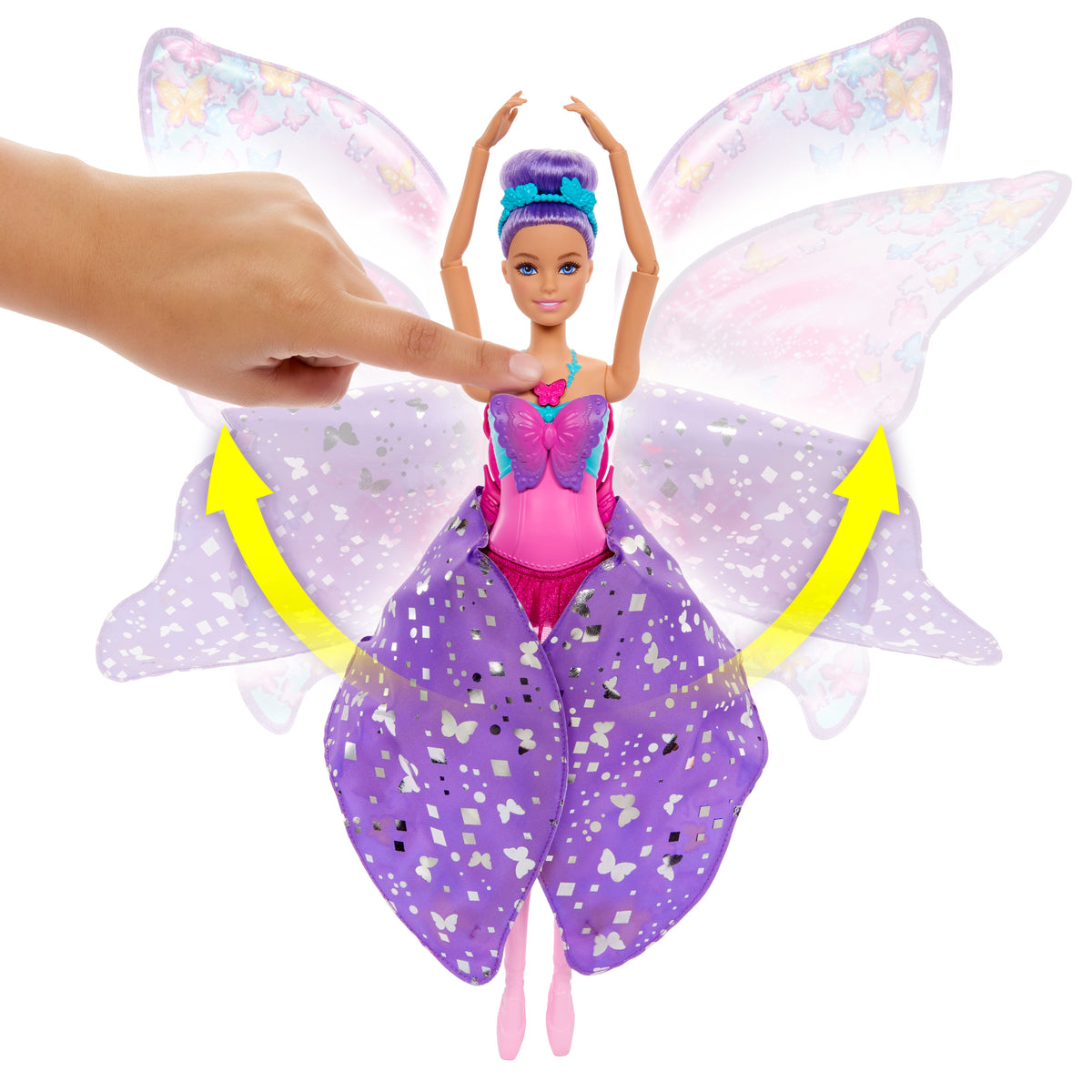 Barbie 2'si 1 Arada Dans Eden Balerin - Kelebek Bebek