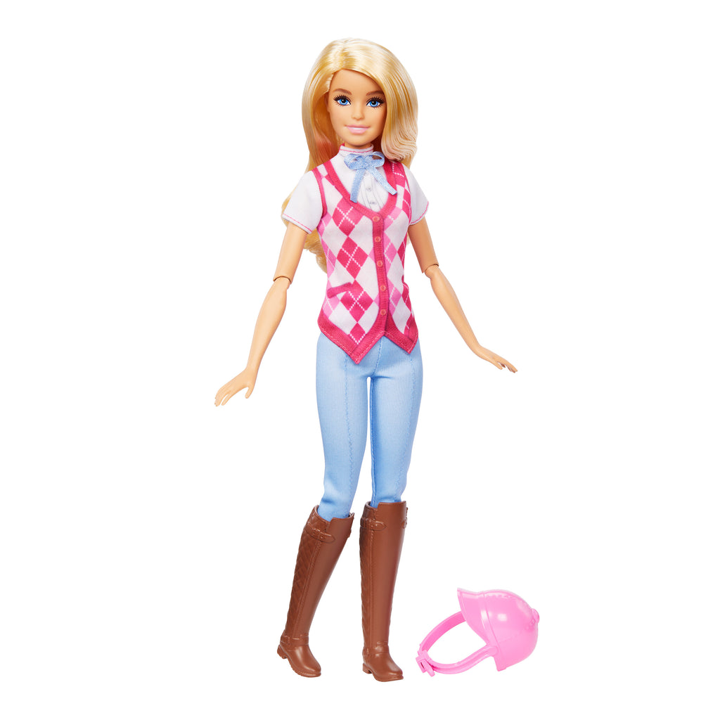 Binici kıyafetleri ve aksesuarlarıyla Barbie Mysteries: Barbie Binici Bebek - Malibu