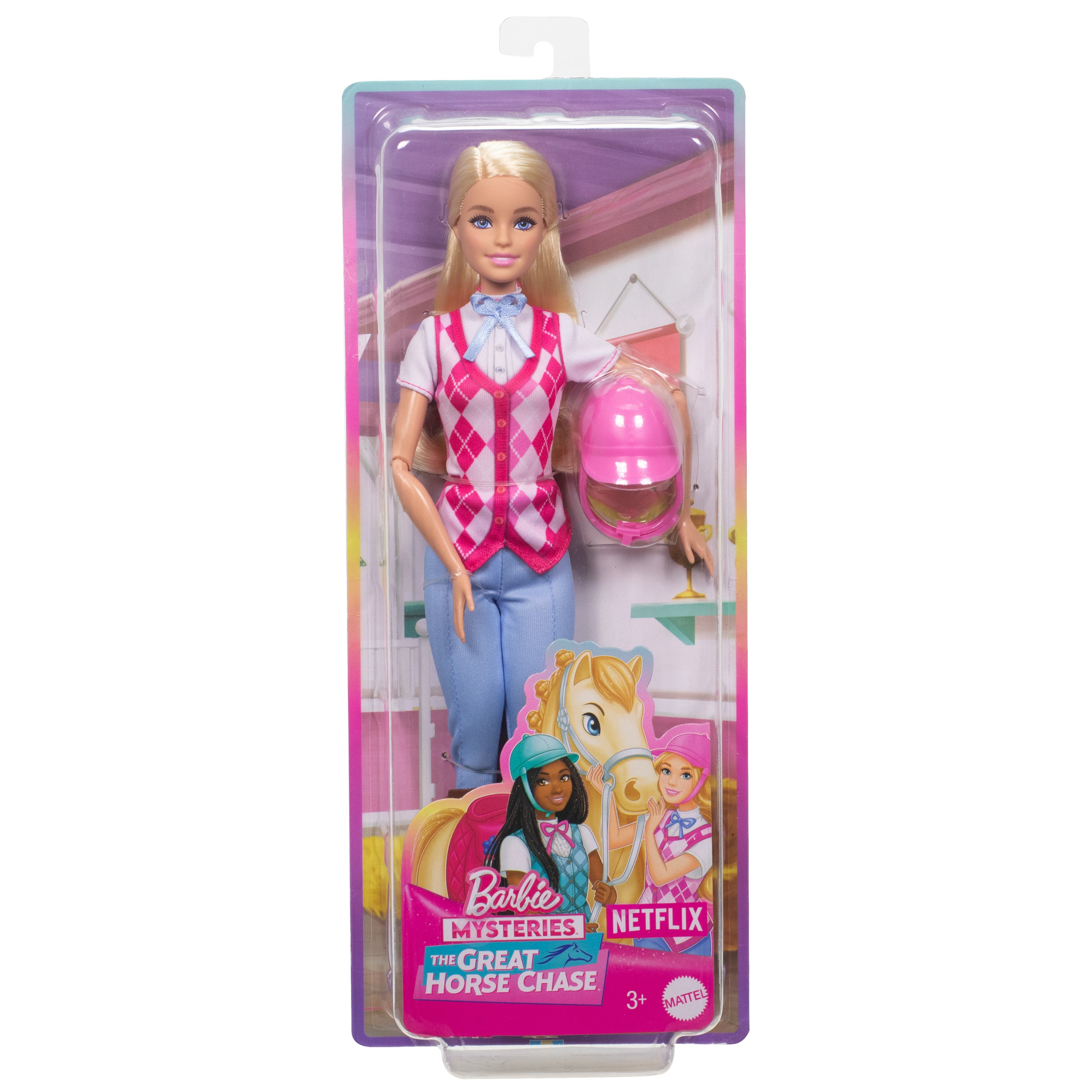 Binici kıyafetleri ve aksesuarlarıyla Barbie Mysteries: Barbie Binici Bebek - Malibu