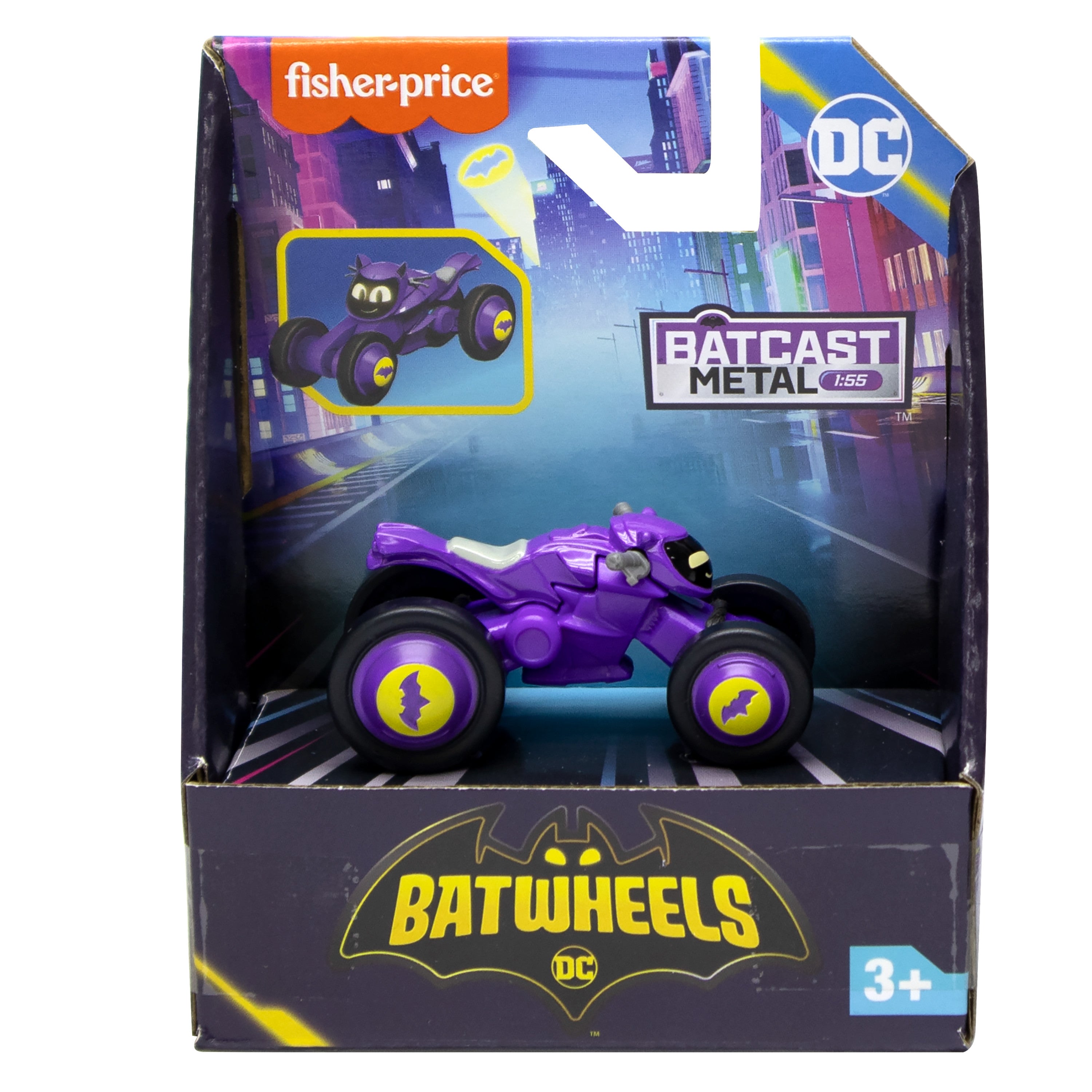 Fisher-Price DC Batwheels Bibi the Batgirl 1:55 Ölçek Diecast Metal Araç Oyuncağı