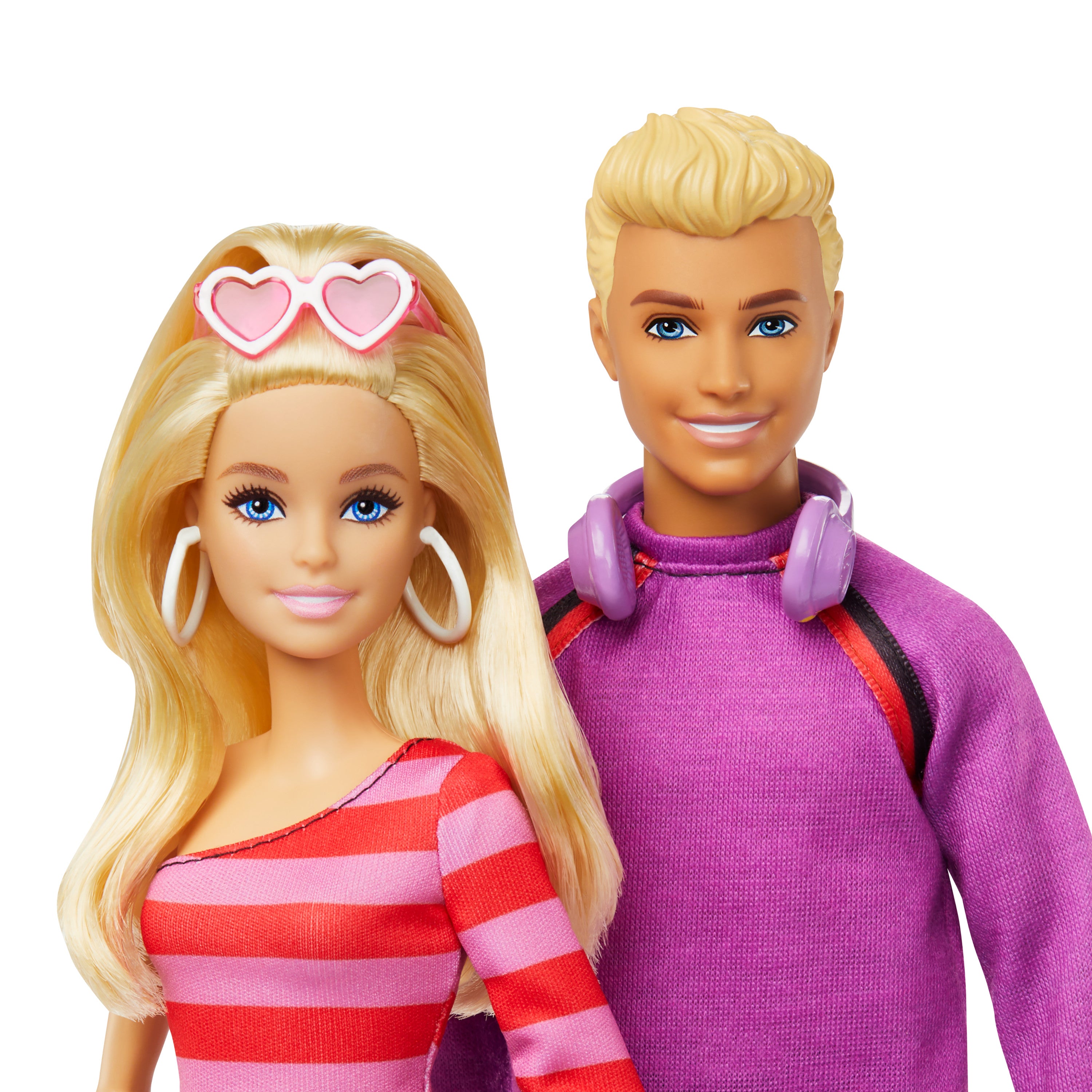Barbie &amp; Ken 65. Yıl 2'li Parti Bebekler ve 6 aksesuarlı set, paten teması, 65. yıl dönümü