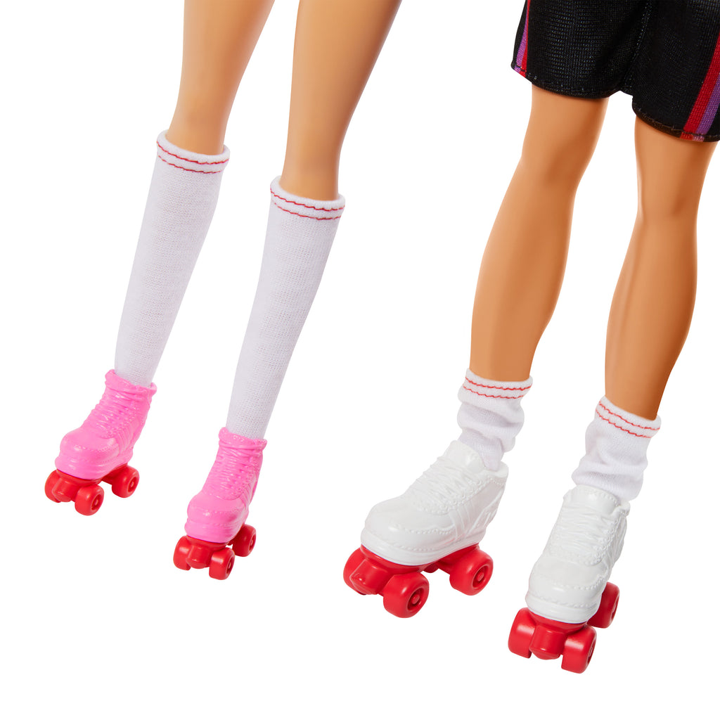 Barbie &amp; Ken 65. Yıl 2'li Parti Bebekler ve 6 aksesuarlı set, paten teması, 65. yıl dönümü