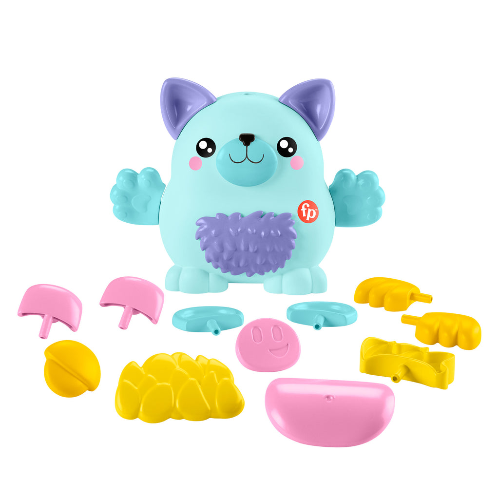 Okul öncesi çağdaki çocuklar için 18 parçalı Fisher-Price Fisher-Price® Karıştır ve Eşleştir Hayvan Dostları blokları