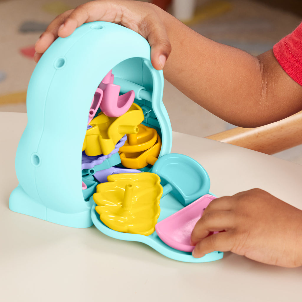 Okul öncesi çağdaki çocuklar için 18 parçalı Fisher-Price Fisher-Price® Karıştır ve Eşleştir Hayvan Dostları blokları