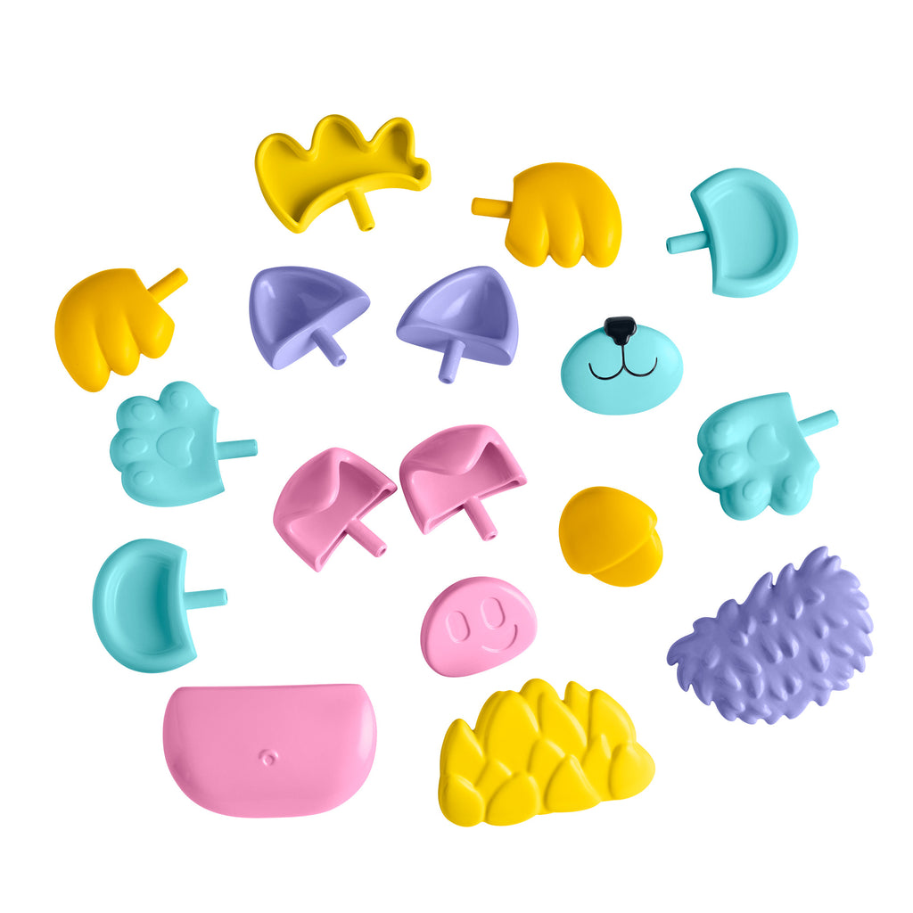 Okul öncesi çağdaki çocuklar için 18 parçalı Fisher-Price Fisher-Price® Karıştır ve Eşleştir Hayvan Dostları blokları