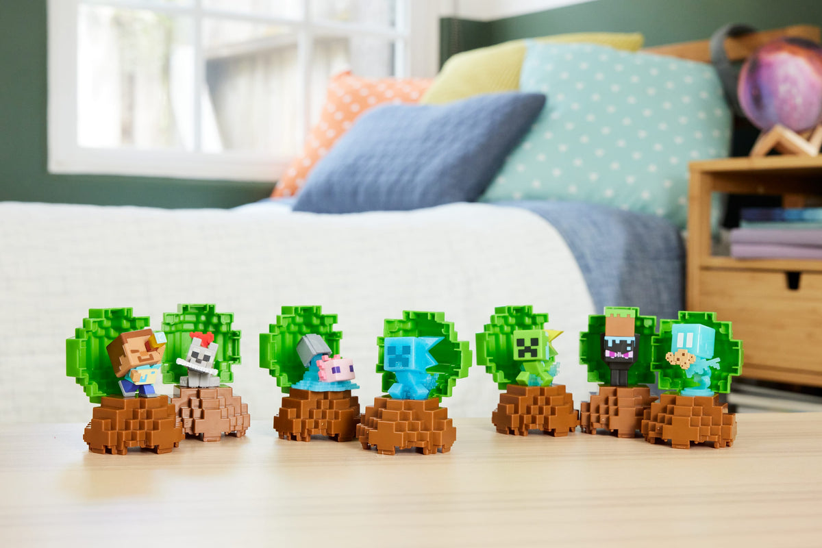 Minecraft Mini Spawn Egg figür koleksiyonu (karakterler farklılık gösterebilir)