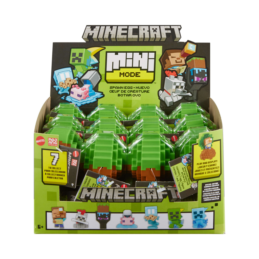 Minecraft Mini Spawn Egg figür koleksiyonu (karakterler farklılık gösterebilir)