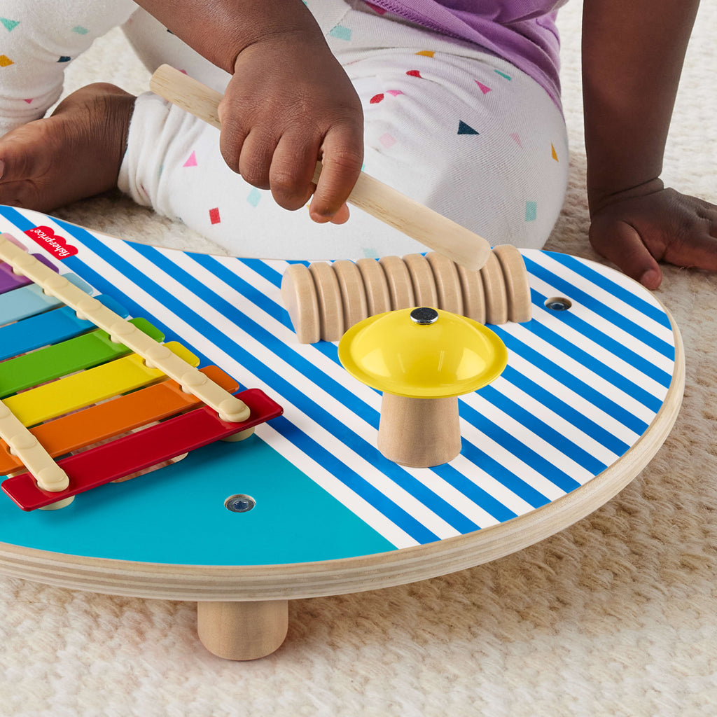 3 ahşap parçadan oluşan Ahşap Müzik Keyfi ve oyuncak perküsyon enstrümanları