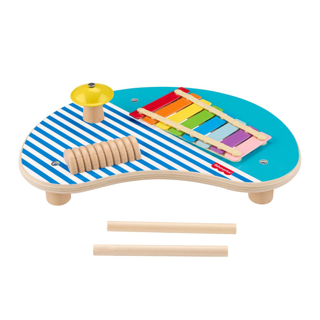 3 ahşap parçadan oluşan Ahşap Müzik Keyfi ve oyuncak perküsyon enstrümanları