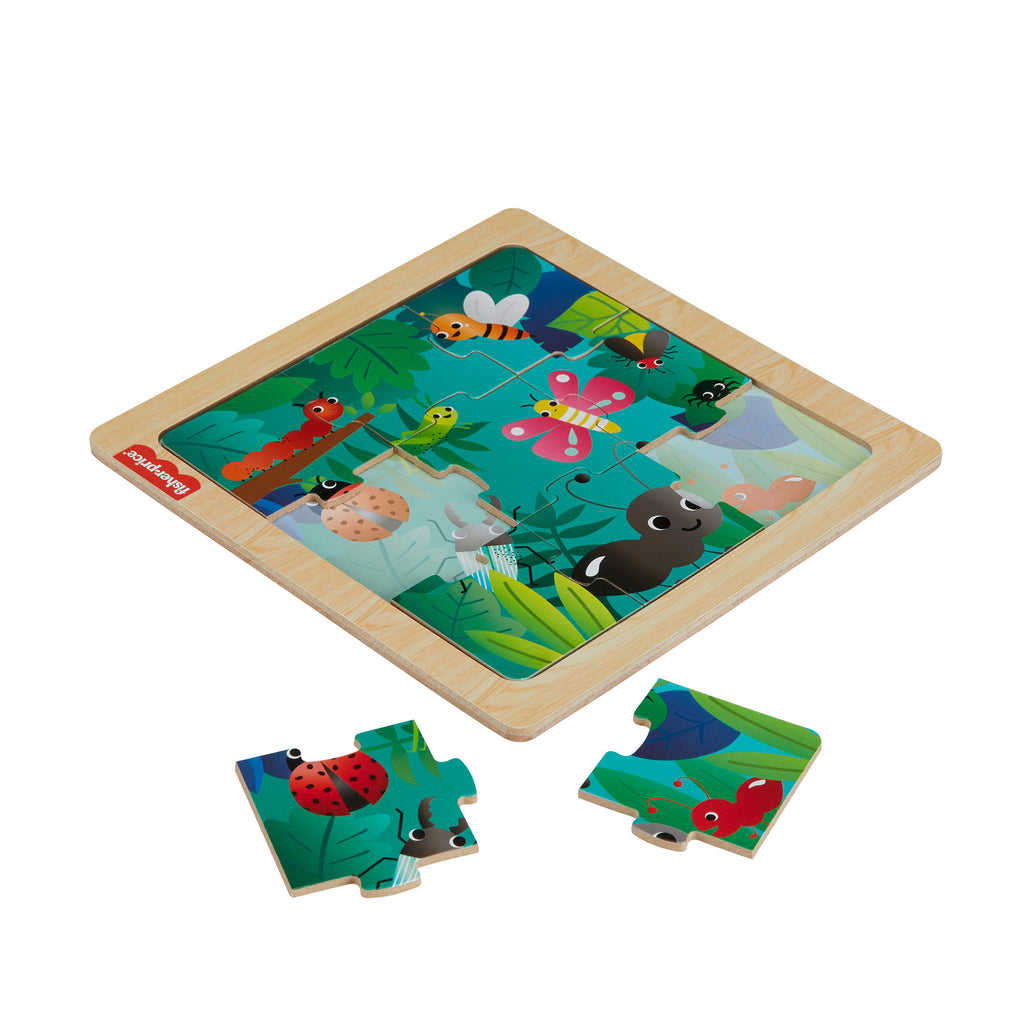 Yürüme çağındaki ve okul öncesi çağdaki çocuklar için Fisher-Price® Ahşap Yapboz koleksiyonu (Stiller çeşitlilik gösterebilir)