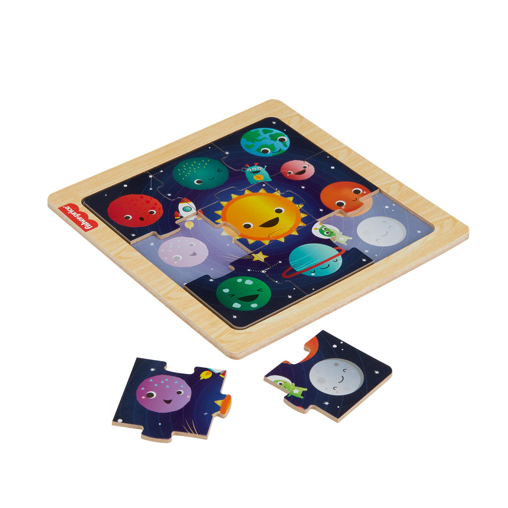 Yürüme çağındaki ve okul öncesi çağdaki çocuklar için Fisher-Price® Ahşap Yapboz koleksiyonu (Stiller çeşitlilik gösterebilir)