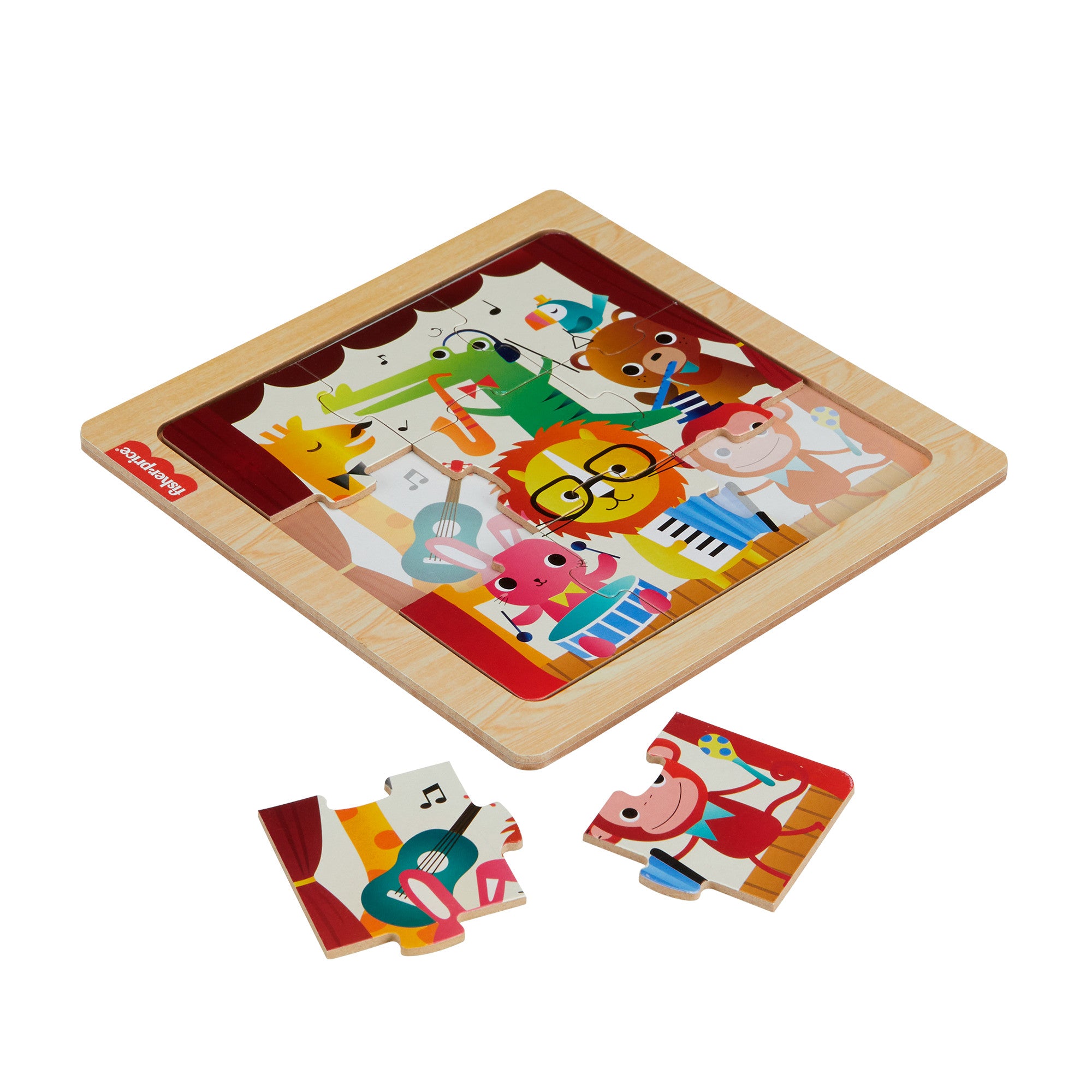 Yürüme çağındaki ve okul öncesi çağdaki çocuklar için Fisher-Price® Ahşap Yapboz koleksiyonu (Stiller çeşitlilik gösterebilir)