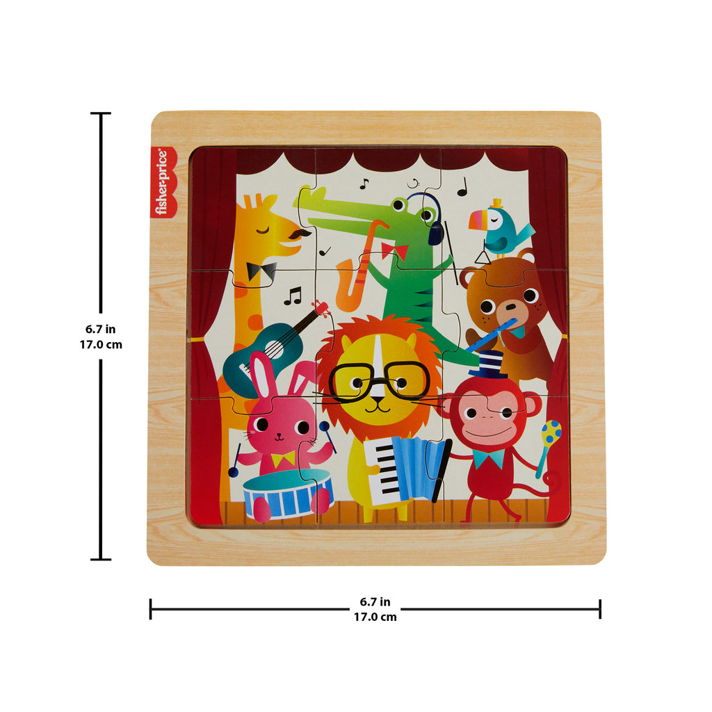 Yürüme çağındaki ve okul öncesi çağdaki çocuklar için Fisher-Price® Ahşap Yapboz koleksiyonu (Stiller çeşitlilik gösterebilir)