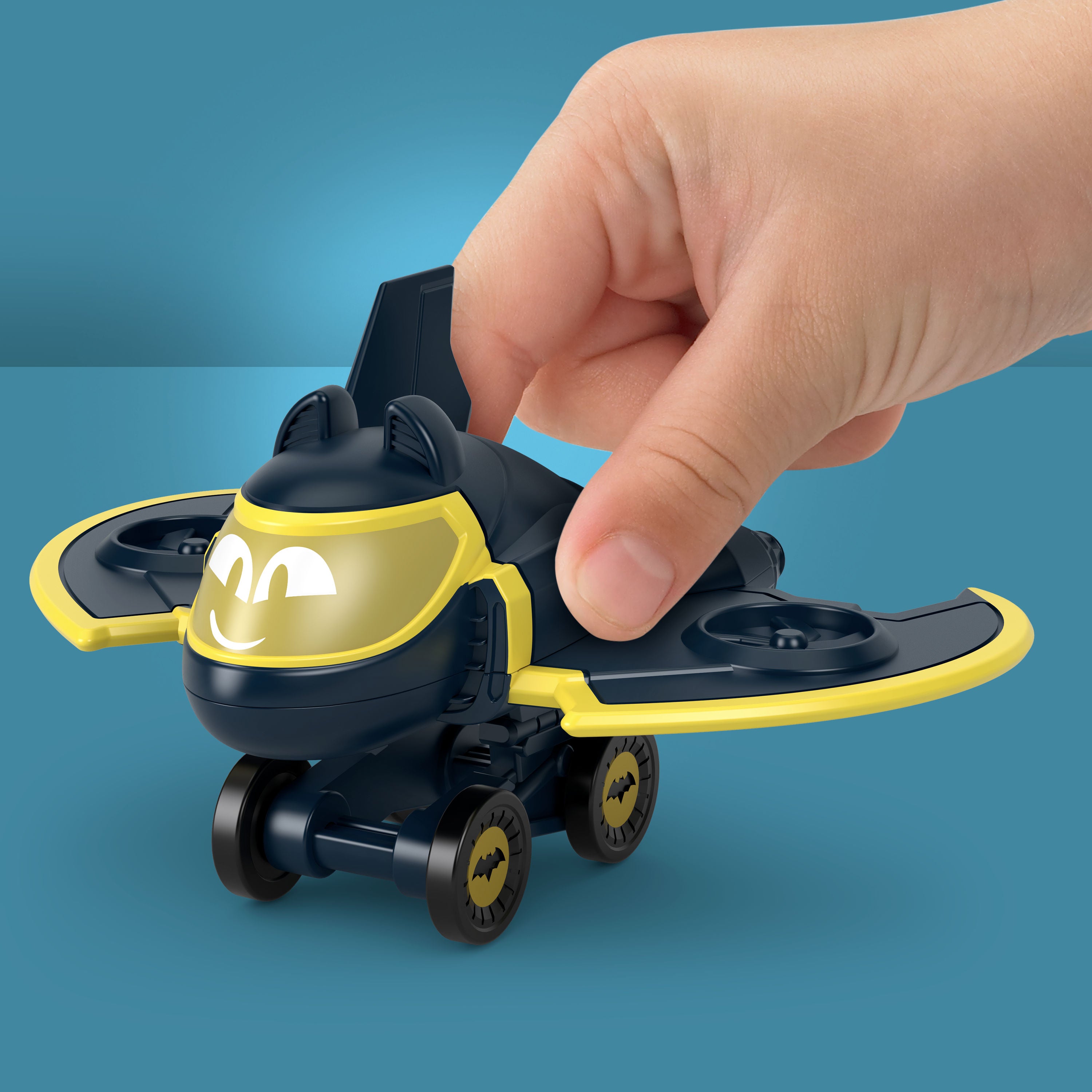 Fisher-Price DC Batwheels Batwing Die-Cast Model Araç - 1:55 Ölçek Metal Oyuncak Uçak (HYB67)