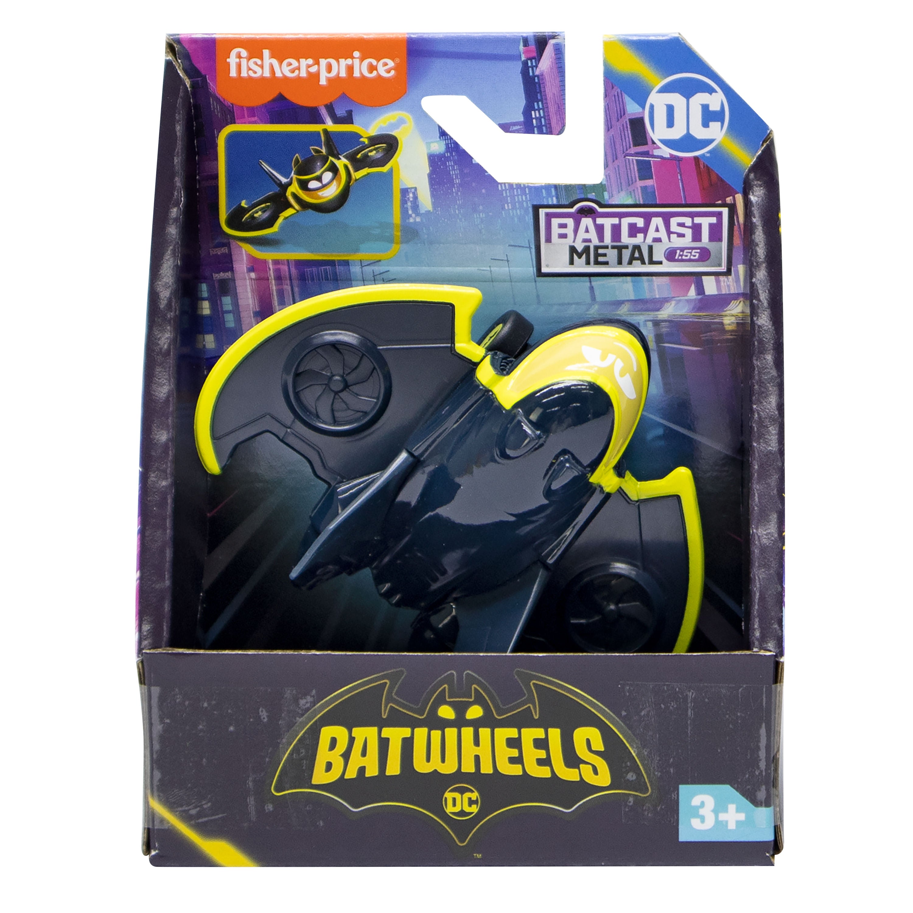 Fisher-Price DC Batwheels Batwing Die-Cast Model Araç - 1:55 Ölçek Metal Oyuncak Uçak (HYB67)