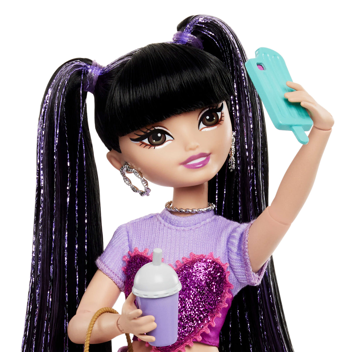 Barbie Rüya Arkadaşlar Renee bebek ve yiyecek temalı 11 aksesuar