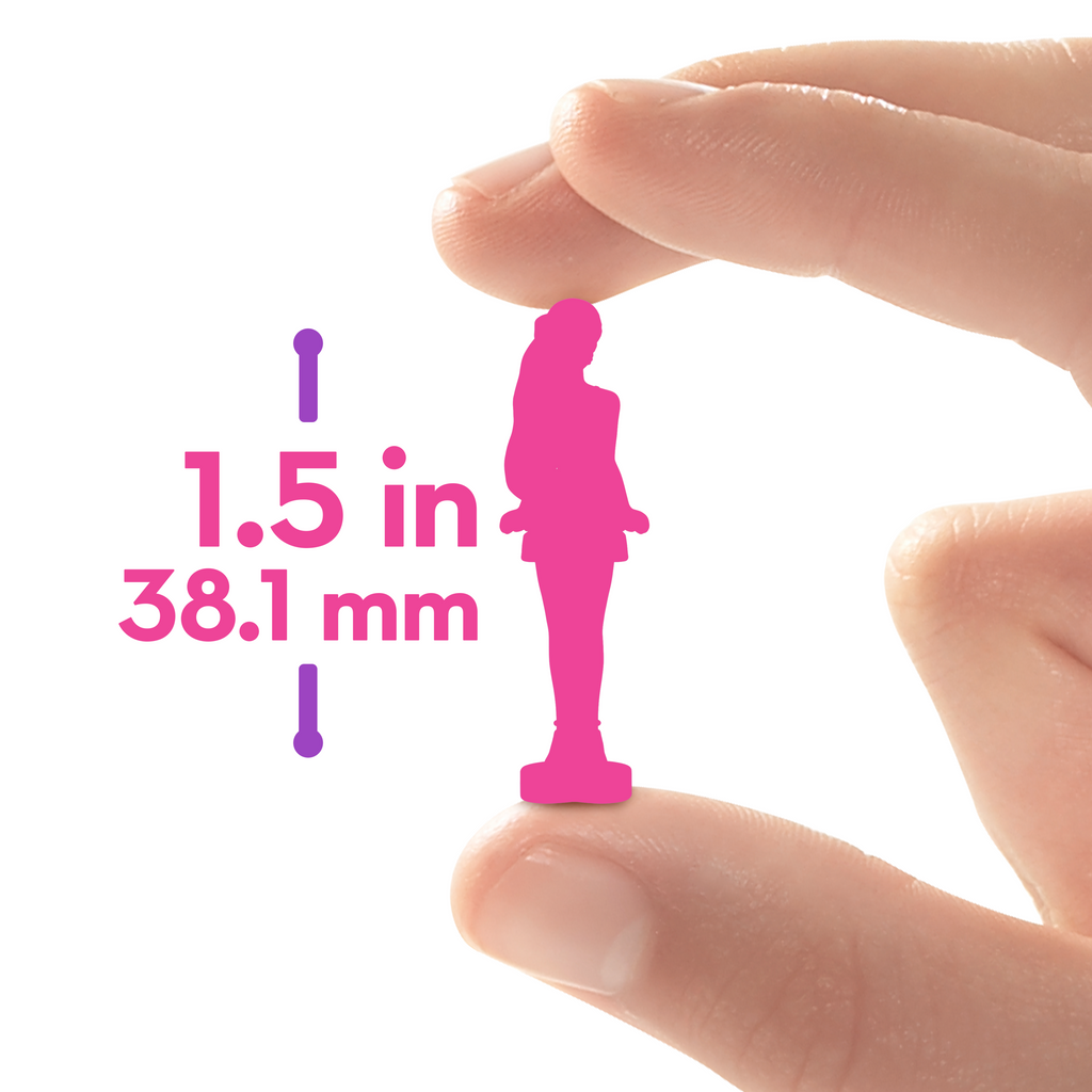 Barbie Mini BarbieLand Color Reveal Sürpriz Mini Bebek, 4 cm