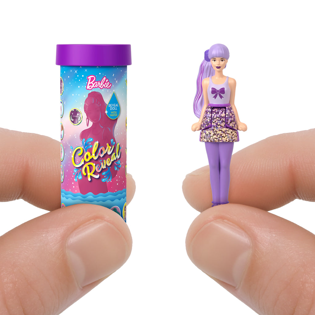 Barbie Mini BarbieLand Color Reveal Sürpriz Mini Bebek, 4 cm