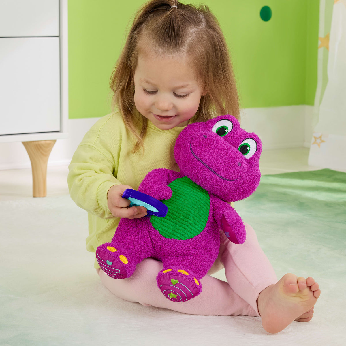 Fisher-Price Barney's World Duyusal Barney Peluş