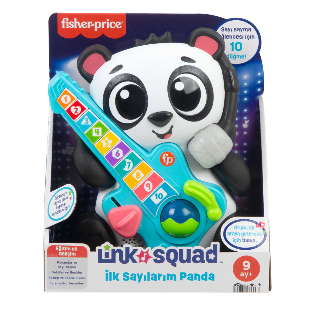Link Squad- İlk Sayılarım Panda - Bebekler için Eğitici Oyuncak, Müzikli ve Işıklı, Türkçe