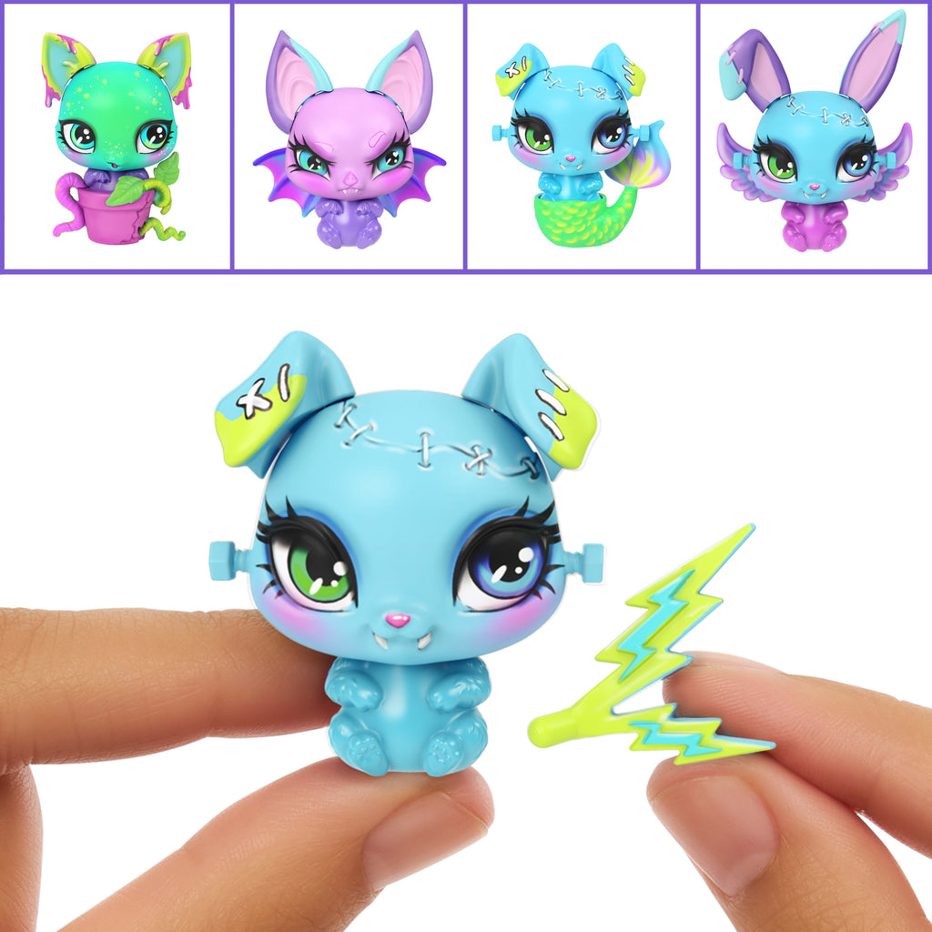 Monster High Frankie Stein Evcil Hayvan Kiti bebek ve evcil hayvanlı oyun seti, sayısız evcil hayvan kombinasyonu için 30'dan fazla aksesuar