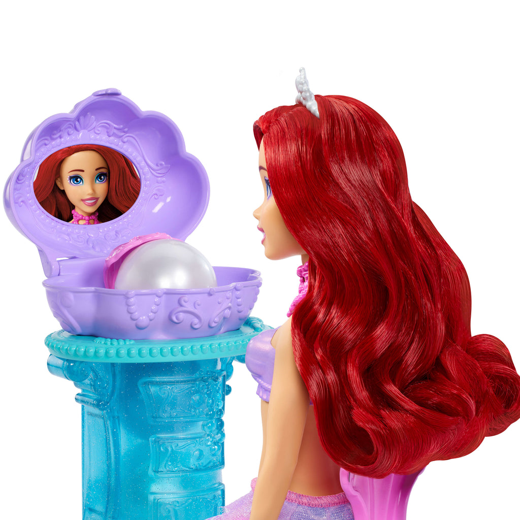 Disney Prensesi Ariel Vanity Pop deniz kızı bebek ve 5 sürprize sahip makyaj masası