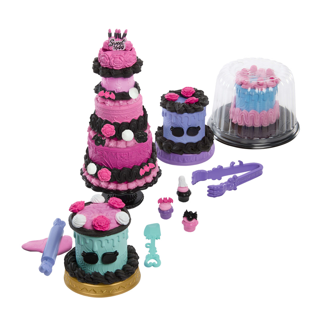 Monster High Havalı Doğum Günü pasta seti, Clawdeen Wolf bebek ve 20'den fazla süsleme aksesuarı