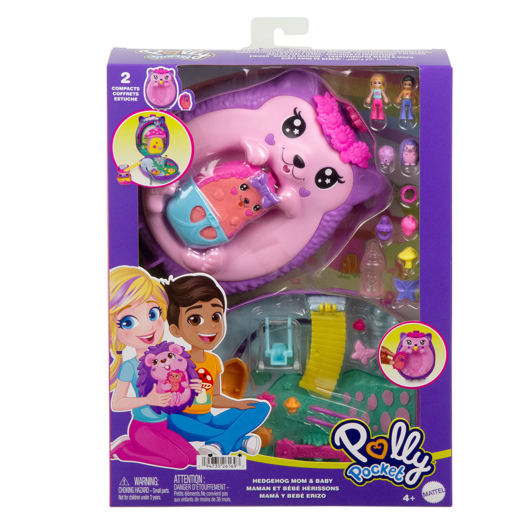 Polly Pocket Kirpi Anne ve Bebek Çanta Oyun Seti